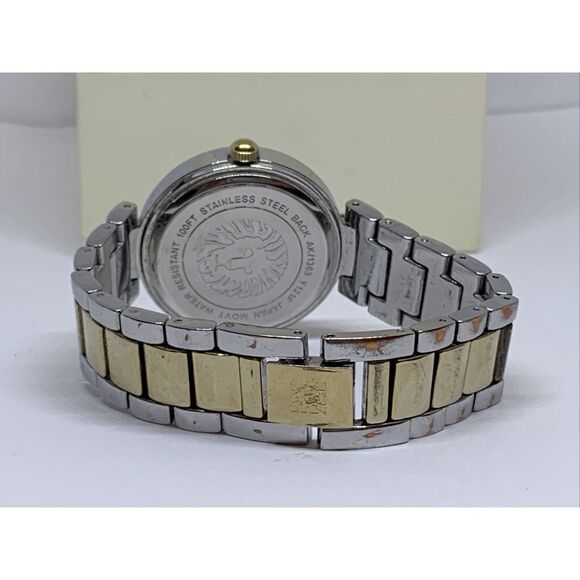 Anne Klein Diamond AK/1363NVTT Women's Stainless Steel Analog Dial Watch KL510 - Picture 10 of 12